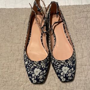 Sally ballet flat with ankle strap